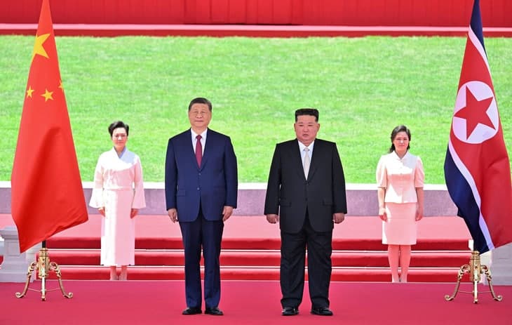 시진핑 방북 내내 사라진 주애…김정은, '부부 동반' 밀착 의전 속 후계구도 신호 없었다