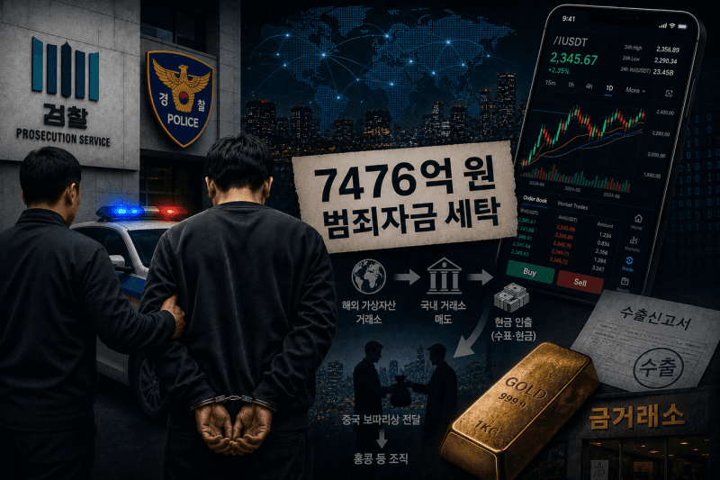 16억 챙기고 7476억 코인 환전…캄보디아 '후이원페이' 범죄자금 세탁 도운 30대 구속 기소