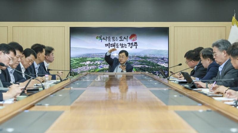 주낙영 시장, 복귀 후 첫 간부회의…민선 9기 '시동' 포스트 APEC·민생안정 속도