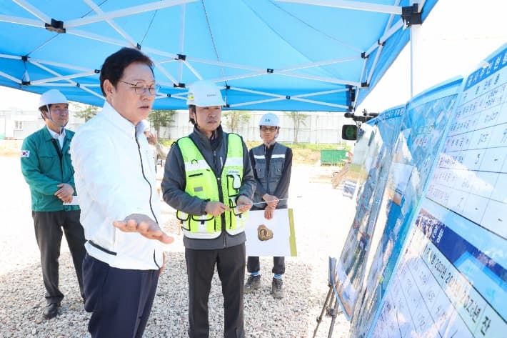 박완수 경남도지사, "우기 전 주요 공정 마무리" 재해위험개선 현장 점검