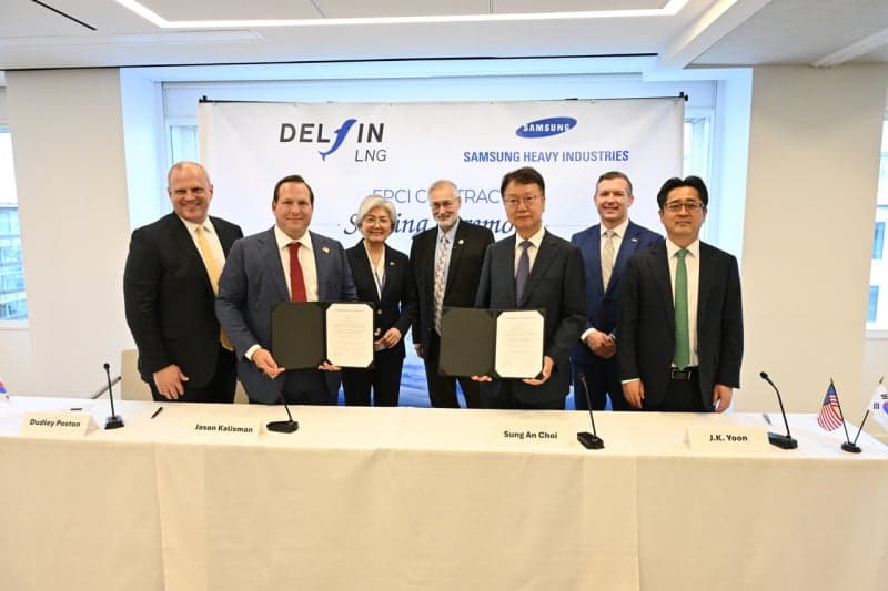 삼성중공업, 美 최초 해상 LNG 기지 짓는다…4.3조 규모 본계약 체결
