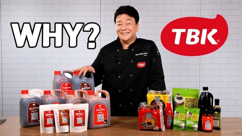 백종원, 유튜브 'TBK' 채널로 해외 공략…QR 소스로 외국인도 '간단' 한식