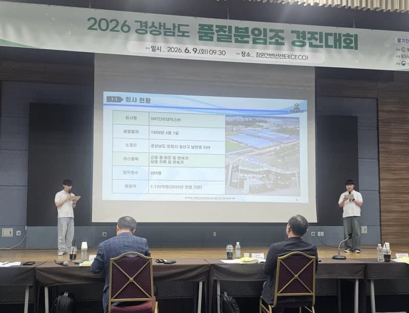 SNT다이내믹스 '히든챔피언' 분임조, 경남 품질분임조 경진대회 신제품개발 부문 최우수상