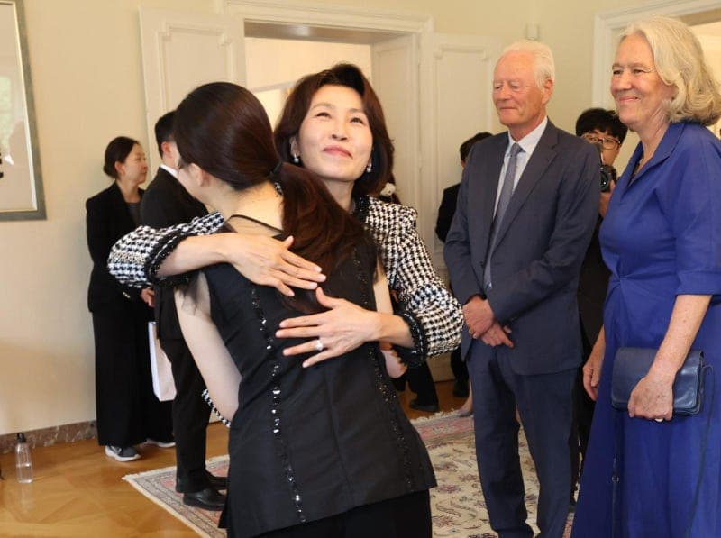 김혜경 여사, 벨기에서 K-클래식 음악인 만나 "여러차례 울컥했지만 눈물 참았다"
