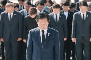 정청래, 책임론 압박 속 광주 5·18 묘지 참배…현장 최고위도