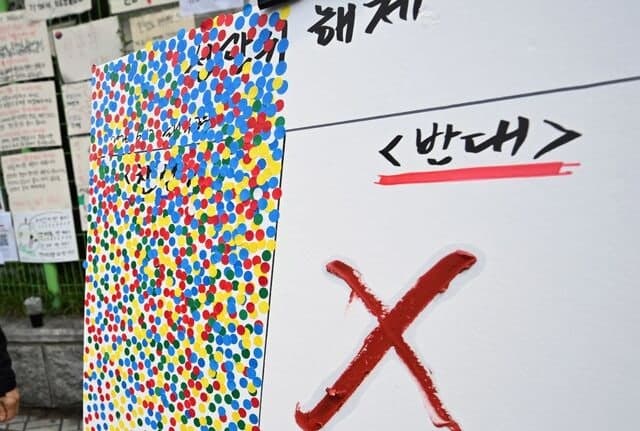 "애국 오프라인 소개팅 하실 분"…잠실 시위 '올공 헌팅' 논란
