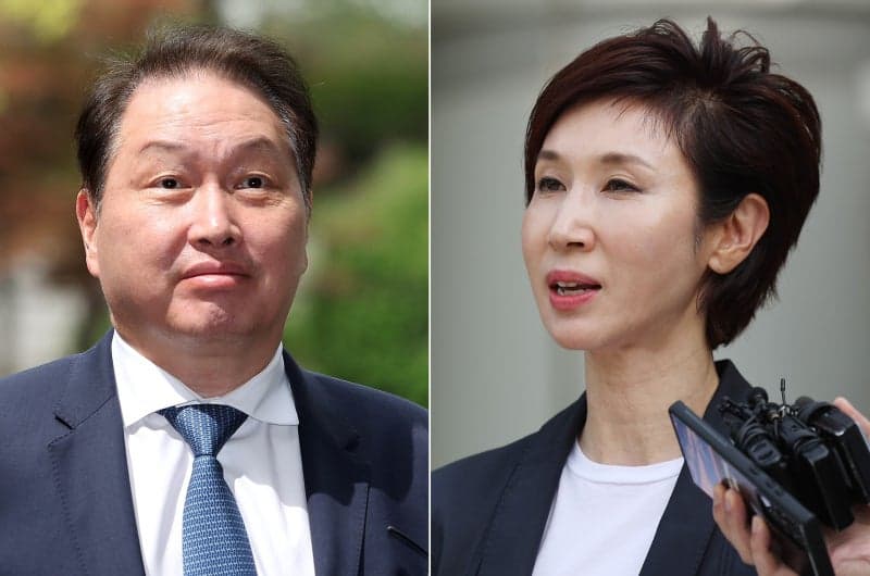 최태원·노소영, 2년 만에 대면…SK 주가 쟁점