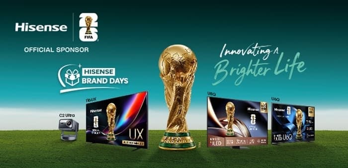 하이센스 코리아, 15일부터 쿠팡 브랜드데이 진행… RGB MiniLED로 2026 FIFA 월드컵 열기 더한다
