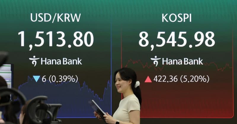 미-이란 종전 합의, 코스피 8500선 안착