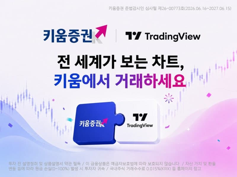 키움증권, 글로벌 차트 플랫폼 '트레이딩뷰'와 국내주식 거래 연동…증권업계 최초