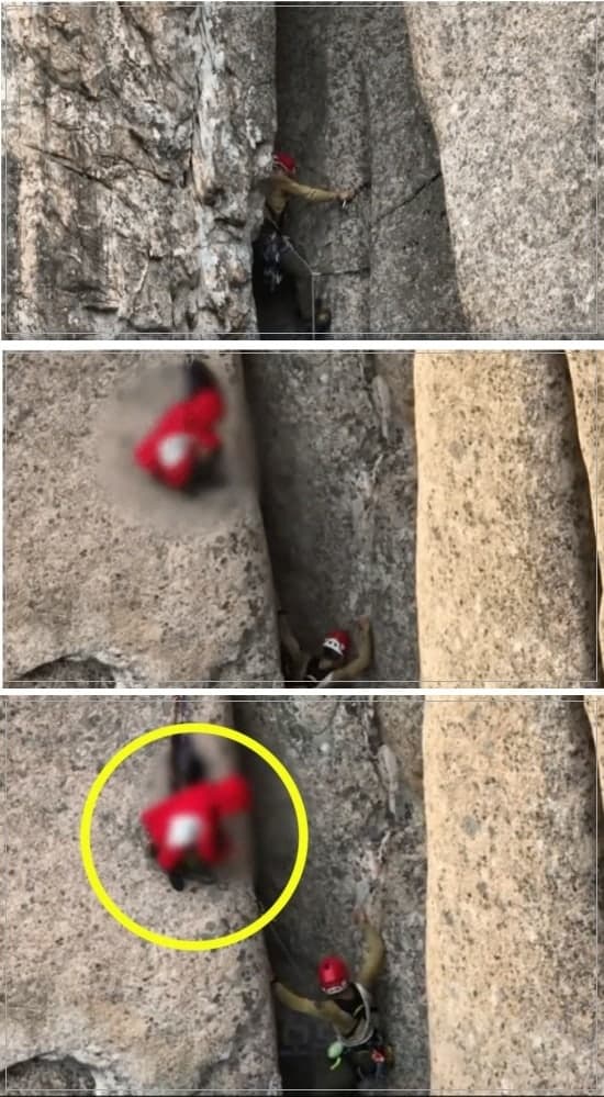 울산바위 오르다 추락사…암벽 매달린 여성, 산악대원 '맨손' 구조