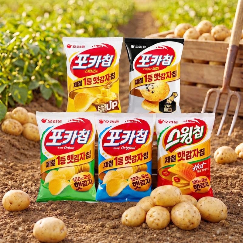 오리온, "감자칩도 제철"…갓 수확한 국내산 햇감자로 포카칩·스윙칩 생산 돌입