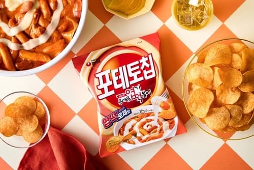"농심과 엽기떡볶이의 만남"…농심, 포테토칩 엽떡로제맛 출시
