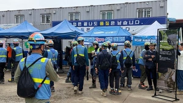 케이투세이프티·삼성물산, 평택현장서 폭염대비 온열질환 예방 캠페인 진행