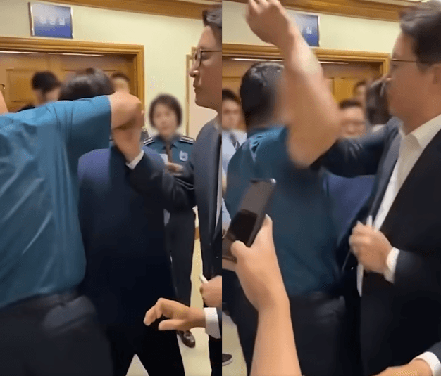 "경찰이 보좌진 목 조르려 해" 신동욱·나경원 '오만한 경찰' 비판