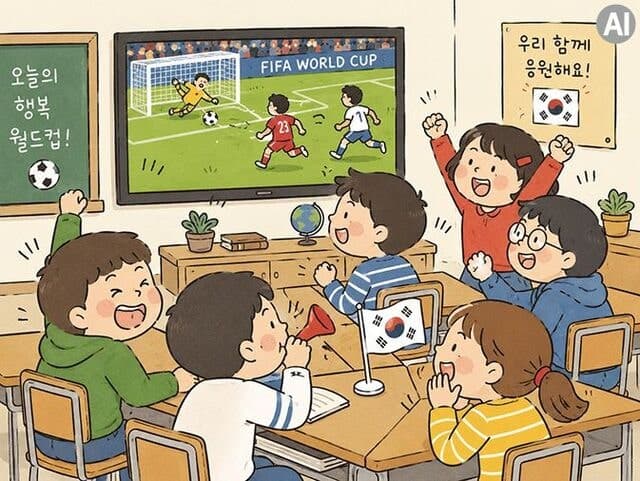 "우리 반은 왜 축구 안 봐요?"…수업시간 월드컵 시청 '교육 vs 학습권' 딜레마