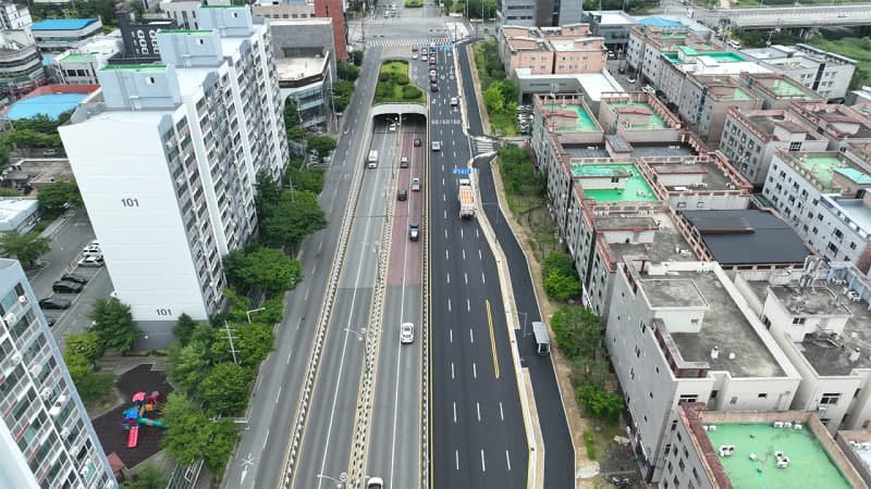 구미시, '지옥 출·퇴근길' 거의IC~옥계네거리 도로 확장 개통…상습정체 해소 기대