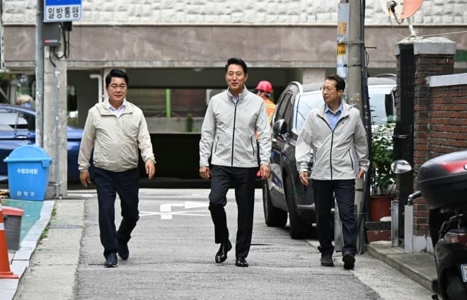 오세훈, 관악구 침수취약지역 점검…“빈틈없는 안전 대책” 강조