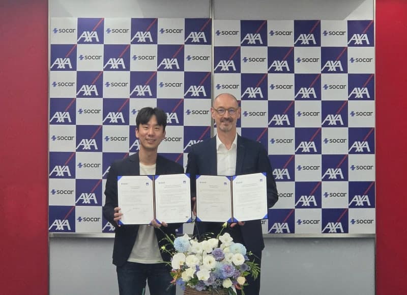 AXA손보-쏘카, 2.5만대 주행데이터 기반 보험상품·서비스 협력 MOU 체결