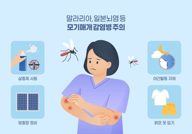 전국 말라리아 주의보 발령…4곳서 매개모기 밀도 증가