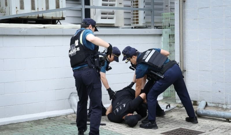 대구경찰, 강력범죄 대응 현장훈련 실시... 드론 활용 선보여