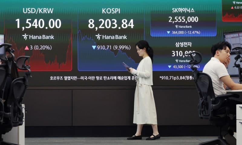코스피 '최악의 날' -10% 폭락... "돈 벌 기회 왔나" 개미 11조 폭풍 매수