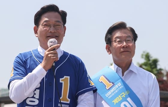 송영길, "李대통령에 당대표 출마 결심 얘기…3자구도서 김민석과 단일화"