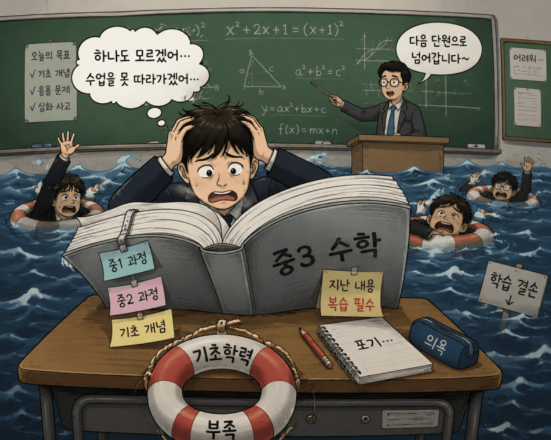 "코로나 세대 학력 결손 여파" 중3 '수포자' 15% 역대 최고… "대책 안 보인다"