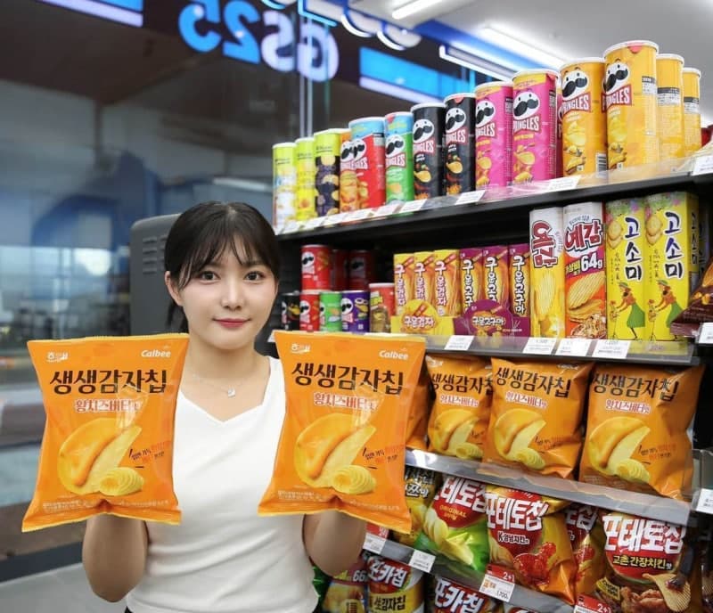 "허니버터칩 인기 잇는다" GS25, '황치즈버터맛 생생감자칩' 단독 출시