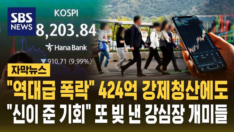 "역대급 폭락장" 424억 강제청산 비명에도…"신이 준 기회" 또 빚낸 개미들