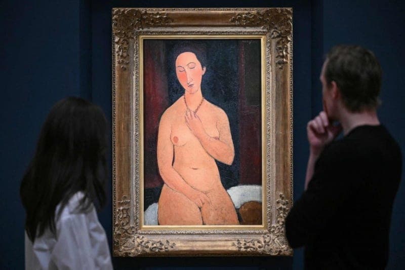 모딜리아니 누드화 985억원 낙찰…"역대 유럽 최고가" 경신