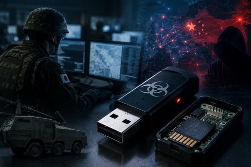 日자위대, '中 해킹의심' 바이러스 USB 1년간 사용…'극비' 시스템 연결