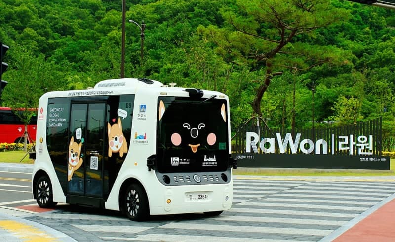 롯데이노베이트, 경주 보문단지서 자율주행 셔틀 '무부' 운행 재개