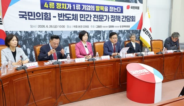 국민의힘 "4류 정치가 1류 기업 팔 비틀어"…'호남 반도체 클러스터' 맹공