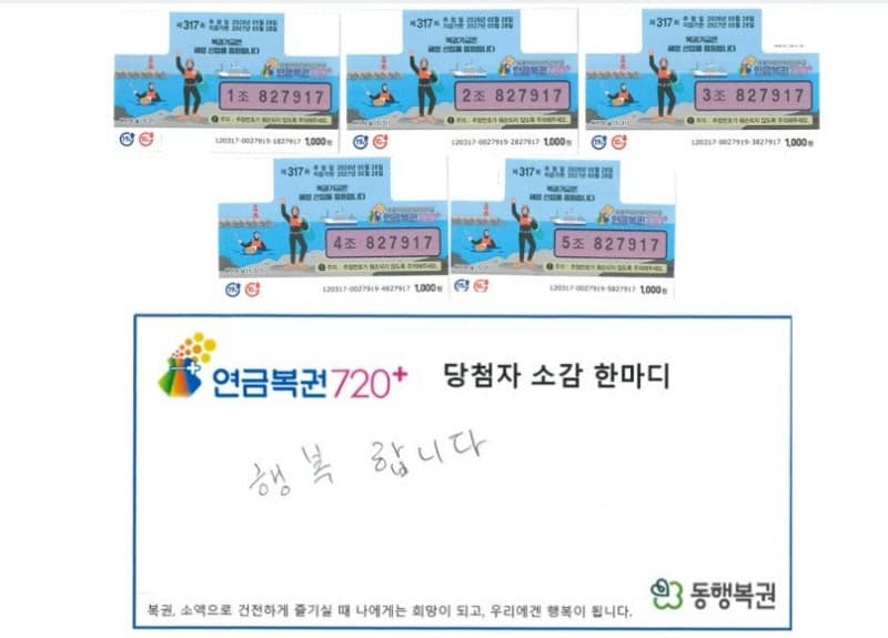 "몇 달 치 몰아서 확인했더니"…퇴근길 복권이 '대기업 월급' 됐다, 연금복권 1·2등 동시 당첨된 부산 직장인