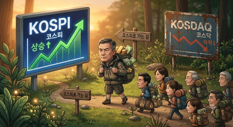 코스닥 30년, 코스피 99% 오를 때 8% 하락… ETF에도 밀려 시총 비중 27년 만에 최저