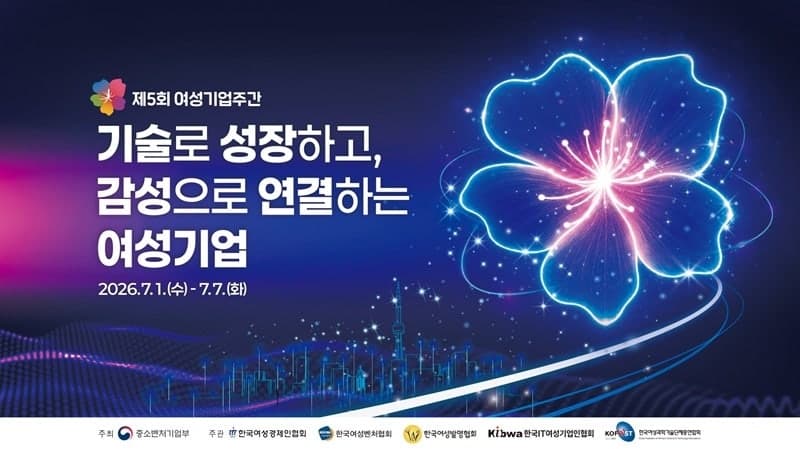 “337만 여성기업인 모여라”… 제5회 여성기업주간 개막, 전국 21곳 64개 프로그램 운영