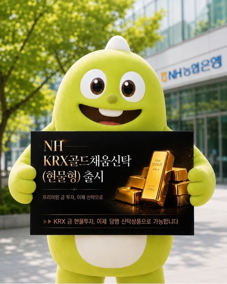 NH농협은행, 'KRX골드채움신탁' 출시…은행서 비과세 금 투자 가능