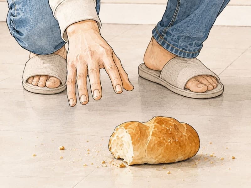 “3초 안에 주우면 괜찮아” 믿었는데…떨어진 음식, 3초 룰은 과학적 근거 부족
