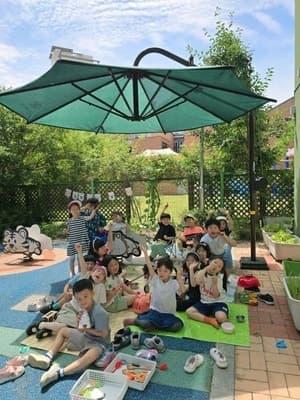구로구, 폭염 속 아이들 지키는 '아이빛 그늘막' 설치 완료
