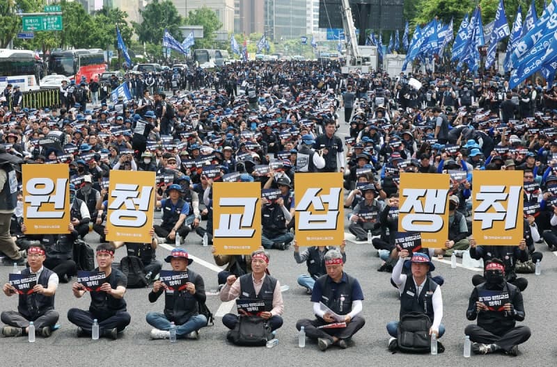 한화오션 하청노조, '노란봉투법' 첫 원청 상대 파업권 확보…교섭 촉구