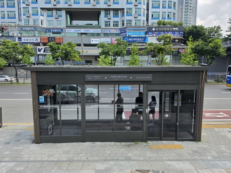 성남시, '스마트 버스쉘터' 107곳 추가 설치…전국 최다 195개소 구축
