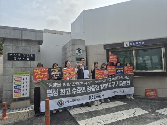 '반려견에 비비탄 난사' 20대 3명에 검찰 징역형 구형