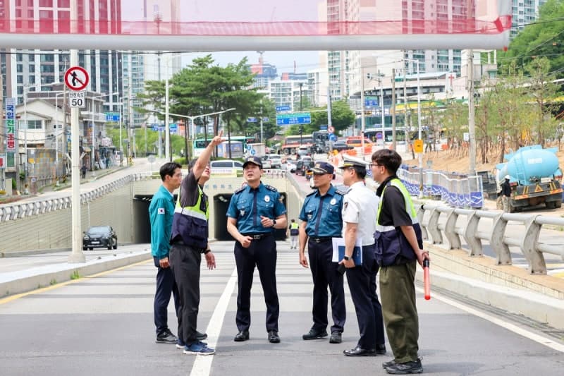 김동권 경기북부경찰청장, 집중호우 대비 지하차도 등 취약지 안전점검