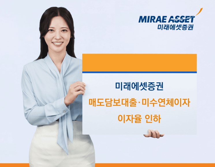 미래에셋증권 "매도담보대출 및 미수연체이자 이자율 인하" 연 7.95%로