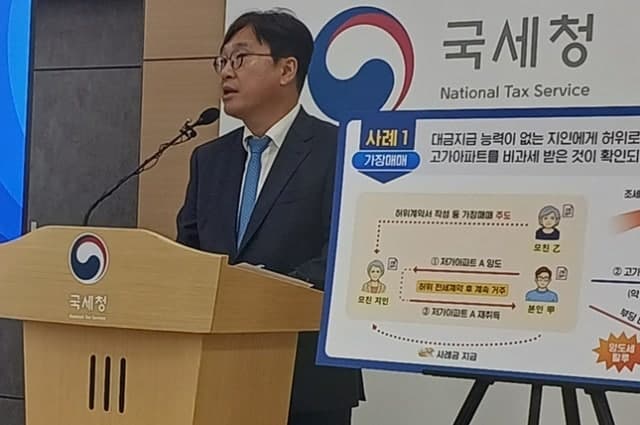 국세청, 부동산 탈세 731억 적발…가장매매·편법증여