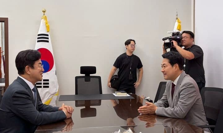 허태정 대전시장, 취임 후 첫 국회 방문…"핵심사업 협조" 요청