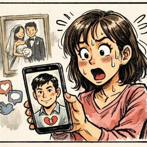 "소개팅 앱서 미혼 행세한 대학 동기 남편, 알려야 할까요"