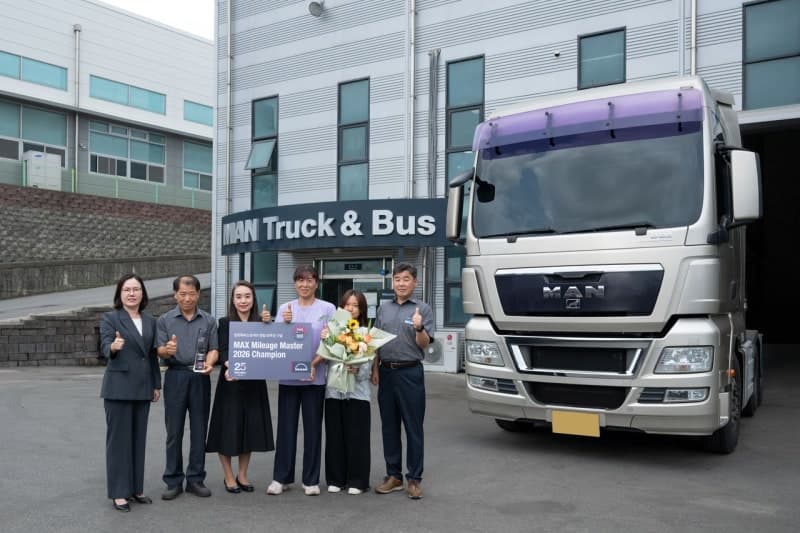 "17년간 305만km 달린 MAN TGX"…전찬호씨 '맥스 마일리지 마스터' 선정
