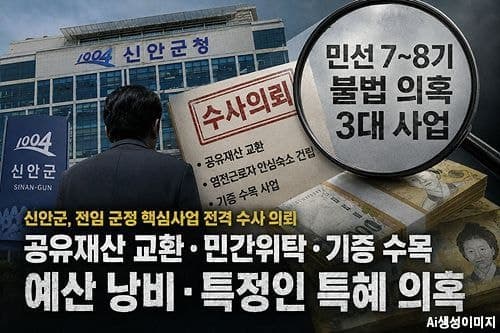 신안군, 전임 군수 '비정상과 단절' 선언…박우량표 사업 3건 수사 의뢰